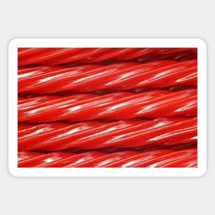 Long Red Licorice Rope Candy Photo Stripes Sticker